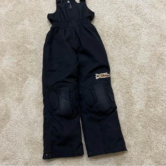 Ski-Doo Team Kids Youth Snow Pants Bibs Black Size 8 Snowmobiling Overalls, - Picture 2 of 16
